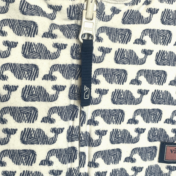 Vineyard Vines Girls Sz XL (16) Reversible Full-Zip Fleece Jacket Cozy Logo - Picture 6 of 15